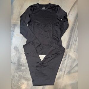 Cuddl Duds Black Stay Warm Thermal Set